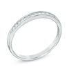 Thumbnail Image 2 of Previously Owned - 1/10 CT. T.W. Diamond Anniversary Band in Sterling Silver