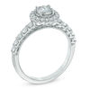 Thumbnail Image 1 of Previously Owned - 3/4 CT. T.W. Diamond Scallop Frame Engagement Ring in 14K White Gold