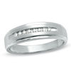Thumbnail Image 1 of Previously Owned - 1/10 CT. T.W. Diamond Wedding Band in 10K White Gold
