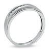 Thumbnail Image 2 of Previously Owned - 1/10 CT. T.W. Diamond Wedding Band in 10K White Gold