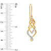 Previously Owned - 1/5 CT. T.W. Diamond Twisted Vine Drop Earring in 10K Gold