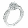 Previously Owned - 1/2 CT. T.W. Princess-Cut Diamond Frame Engagement Ring in 10K White Gold