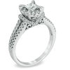 Thumbnail Image 1 of Previously Owned - 1 CT. T.W. Princess-Cut Diamond Vintage-Style Engagement Ring in 14K White Gold