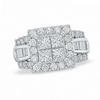 Thumbnail Image 0 of Previously Owned - 2.0 CT. T.W. Quad Princess-Cut and Baguette Diamond Engagement Ring in 14K White Gold
