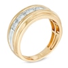 Previously Owned - Men's 7/8 CT. T.W. Diamond Channel Anniversary Band in 10K Two-Tone Gold