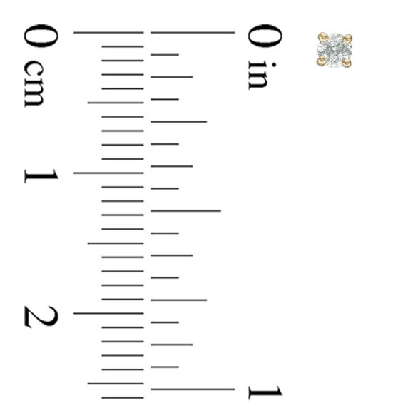 Previously Owned - 1/10 CT. T.W. Diamond Solitaire Stud Earrings in 14K Gold Previously Owned - 1/10 CT. T.W. Diamond Solitaire Stud Earrings in 14K Gold