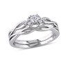 Thumbnail Image 1 of Previously Owned - 1/6 CT. T.W. Diamond Loose Braid Bridal Set in 10K White Gold
