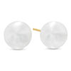 Thumbnail Image 0 of Previously Owned - 7.0 - 7.5mm Cultured Freshwater Pearl Stud Earrings in 14K Gold