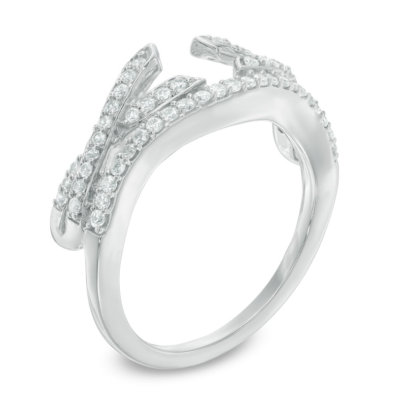 Main Image 2 of Previously Owned - 1/3 CT. T.W. Diamond Twist Solitaire Enhancer in 10K White Gold