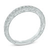Thumbnail Image 1 of Previously Owned - 1/4 CT. T.W. Certified Diamond Vintage-Style Wedding Band in 14K White Gold (I/SI2)