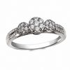 Thumbnail Image 1 of Previously Owned - Cherished Promise Collection™ 3/8 CT. T.W. Diamond Three Stone Cluster Ring in 10K White Gold