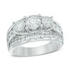 Thumbnail Image 0 of Previously Owned - 2 CT. T.W. Diamond Past Present Future® Ring in 14K White Gold