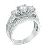 Thumbnail Image 1 of Previously Owned - 2 CT. T.W. Diamond Past Present Future® Ring in 14K White Gold