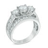 Thumbnail Image 2 of Previously Owned - 2 CT. T.W. Diamond Past Present Future® Ring in 14K White Gold