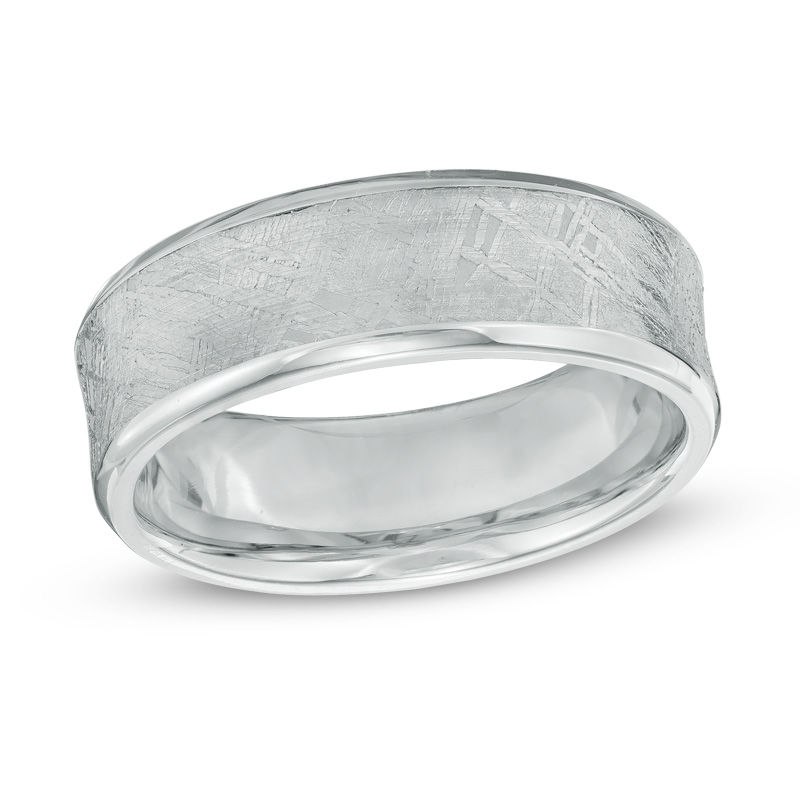 Main Image 1 of Previously Owned - 7.0mm Cobalt and Meteorite Comfort Fit Wedding Band