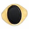 Thumbnail Image 1 of Previously Owned - Men's Oval Onyx Ring in 10K Gold