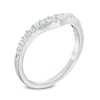 Thumbnail Image 1 of Previously Owned - 1/2 CT. T.W. Diamond Double Row Contour Band in 14K White Gold