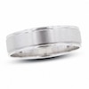 Thumbnail Image 0 of Previously Owned - Men's 6.0mm Comfort-Fit Brushed Center Wedding Band in 10K White Gold