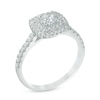 Thumbnail Image 2 of Previously Owned - 3/4 CT. T.W. Diamond Double Square Frame Engagement Ring in 14K White Gold