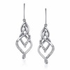 Thumbnail Image 1 of Previously Owned - 1/5 CT. T.W. Diamond Triple Flame Drop Earrings in 10K White Gold