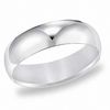 Thumbnail Image 0 of Previously Owned - Men's 6.0mm Comfort Fit Wedding Band in 14K White Gold