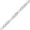 Thumbnail Image 1 of Previously Owned - 1 CT. T.W. Diamond Three Stone Station Bracelet in 10K White Gold