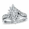 Thumbnail Image 0 of Previously Owned - 1 CT. T.W. Marquise Diamond Shadow Frame Bridal Set in 14K White Gold