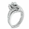 Thumbnail Image 1 of Previously Owned - 1 CT. T.W. Marquise Diamond Shadow Frame Bridal Set in 14K White Gold