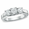 Thumbnail Image 0 of Previously Owned - 1 CT. T.W. Diamond Three Stone Ring in 14K White Gold