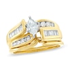 Thumbnail Image 0 of Previously Owned - 1 CT. T.W. Marquise Diamond Bypass Bridal Set in 14K Gold