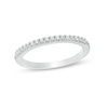 Thumbnail Image 0 of Previously Owned - 1/6 CT. T.W. Colorless Diamond Wedding Band in 18K White Gold