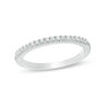 Thumbnail Image 1 of Previously Owned - 1/6 CT. T.W. Colorless Diamond Wedding Band in 18K White Gold