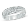 Thumbnail Image 1 of Previously Owned - Diamond Accent Wedding Band in Sterling Silver