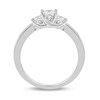 Thumbnail Image 2 of Previously Owned - 1/2 CT. T.W. Princess-Cut Diamond Three Stone Engagement Ring in 14K White Gold