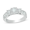 Thumbnail Image 0 of Previously Owned - 1 CT. T.W. Diamond Miracle Past Present Future® Engagement Ring in 10K White Gold