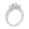 Thumbnail Image 2 of Previously Owned - 1 CT. T.W. Diamond Miracle Past Present Future® Engagement Ring in 10K White Gold