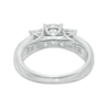 Thumbnail Image 3 of Previously Owned - 1 CT. T.W. Diamond Miracle Past Present Future® Engagement Ring in 10K White Gold