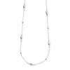 Thumbnail Image 1 of Previously Owned - Diamond-Cut Station Necklace in 14K White Gold - 17&quot;