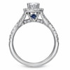 Thumbnail Image 1 of Previously Owned - Vera Wang Love Collection 1 CT. T.W. Diamond Frame Engagement Ring in 14K White Gold