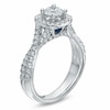 Thumbnail Image 2 of Previously Owned - Vera Wang Love Collection 1 CT. T.W. Diamond Frame Engagement Ring in 14K White Gold