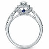 Thumbnail Image 2 of Previously Owned - Vera Wang Love Collection 1 CT. T.W. Diamond Frame Split Shank Engagement Ring in 14K White Gold