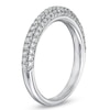 Thumbnail Image 2 of Previously Owned - Vera Wang Love Collection 1/2 CT. T.W. Diamond Three Row Anniversary Band in 14K White Gold