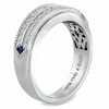 Thumbnail Image 2 of Previously Owned - Vera Wang Men's 5/8 CT. T.W. Diamond Double Row Wedding Band in 14K White Gold