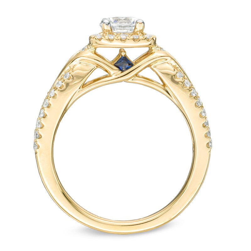 Main Image 3 of Previously Owned - Vera Wang Love Collection 1 CT. T.W. Diamond Engagement Ring in 14K Gold
