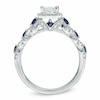 Thumbnail Image 2 of Previously Owned - Vera Wang Love Collection 1 CT. T.W. Diamond and Blue Sapphire Engagement Ring in 14K White Gold