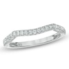 Thumbnail Image 1 of Previously Owned - Vera Wang Love Collection 1/5 CT. T.W. Diamond Ribbon Contour Wedding Band in 14K White Gold