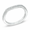Thumbnail Image 2 of Previously Owned - Vera Wang Love Collection 1/5 CT. T.W. Diamond Ribbon Contour Wedding Band in 14K White Gold