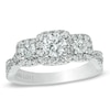 Thumbnail Image 1 of Previously Owned - Vera Wang Love Collection 1 CT. T.W. Diamond Three Stone Engagement Ring in 14K White Gold