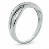 Thumbnail Image 2 of Previously Owned - 1/4 CT. T.W. Diamond Crossover Band in 14K White Gold