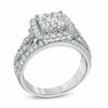 Thumbnail Image 1 of Previously Owned - 1-1/2 CT. T.W. Diamond Frame Braided Shank Engagement Ring in 14K White Gold